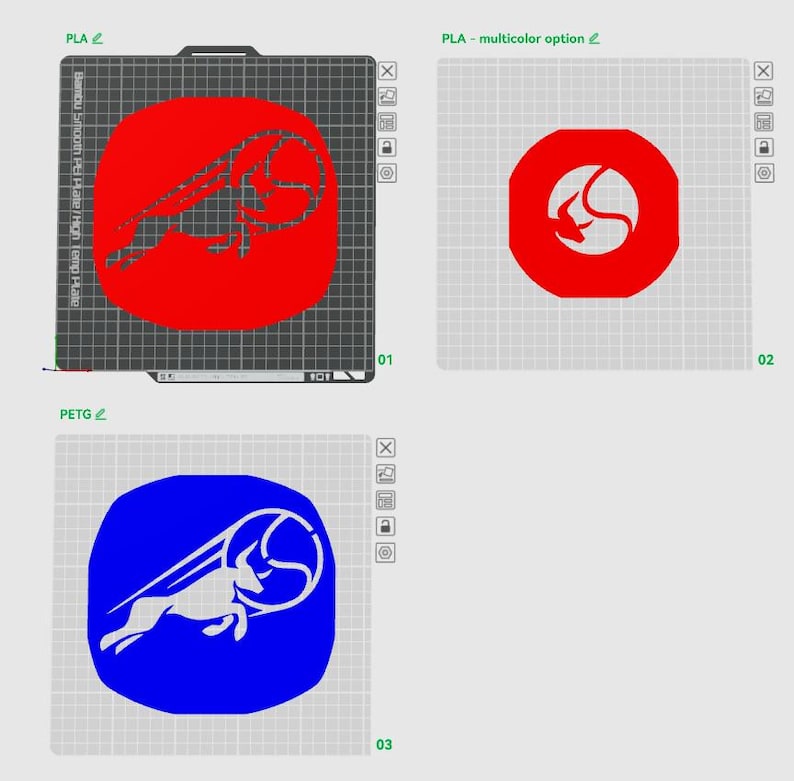 Tennis Racquet Stencil - Customizable | Custom Tennis String Stencil | Personalized Racket Logo Seguin 1 PLA 1 PETG