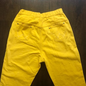 Vintage Wrangler Canary Yellow Jeans 50s 60s image 5