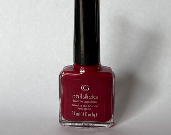 Vintage Y2K 90-tals Covergirl Nail Slicks nagellack 360 Cabernet Glitterlack