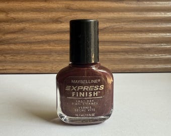 Vintage Maybelline Express Finish Fast Dry Nail Polish 90s Unknown Color Bronzey