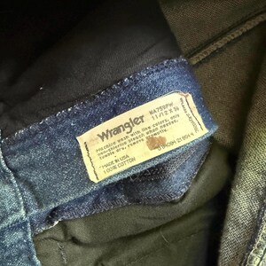 Vintage 90er Jahre Western Wrangler Jeans Hi Waist Straight USA Made Baumwolle 30x36 Damen Bild 5