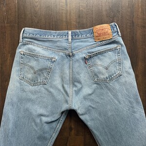 Vintage 90s Levi 501 Jeans 34x33 WPL 423 Cotton Men Unisex Light Wash Buttonfly