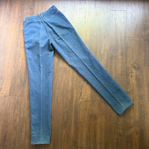 Vintage 90er Jahre Western Wrangler Jeans Hi Waist Straight USA Made Baumwolle 30x36 Damen Bild 4