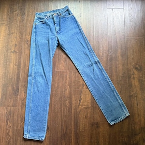 Vintage Wrangler Western Hi Waist Jeans Sz 3 25x35 Red Tab Rodeo Cowgirl image 3