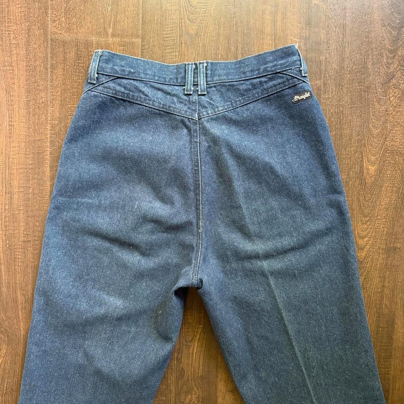 Vintage 90er Jahre Western Wrangler Jeans Hi Waist Straight USA Made Baumwolle 30x36 Damen Bild 1