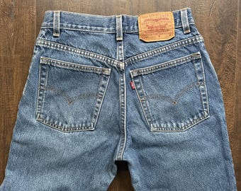 Jeans Levi's 517 Bootcut vintage de los 90, talla 9 (28x27), fabricados en EE. UU., de algodón, estilo western rodeo cowgirl.