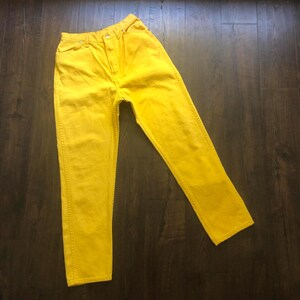 Vintage Wrangler Canary Yellow Jeans 50s 60s image 2