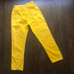 Vintage Wrangler Canary Yellow Jeans 50s 60s image 4