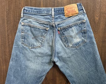 Vintage 90s Levi 501xx Jeans Straight 28x29 Cotton Buttonfly Men Unisex