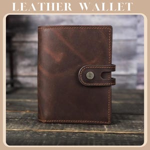 Portefeuille en cuir pour homme femme porte-cartes Pochette pour homme Portefeuille de voyage à deux volets en cuir pour homme Cadeaux d'anniversaire personnalisés pour lui père ami