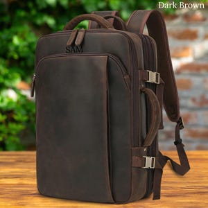 Leather Office  backpack, School Bag, Laptop Backpack Men, Shoulder backpack, Travel Backpack, Personalized handbag, Rucksack Men, Satchel