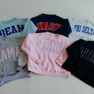 Custom Varsity Embroidered Mockneck Sweatshirt