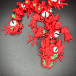 Infested Dragon - 12&quot; Articulating Dragon Fidget Toys - Stress Anxiety Relief, ADHD, Desk Toy