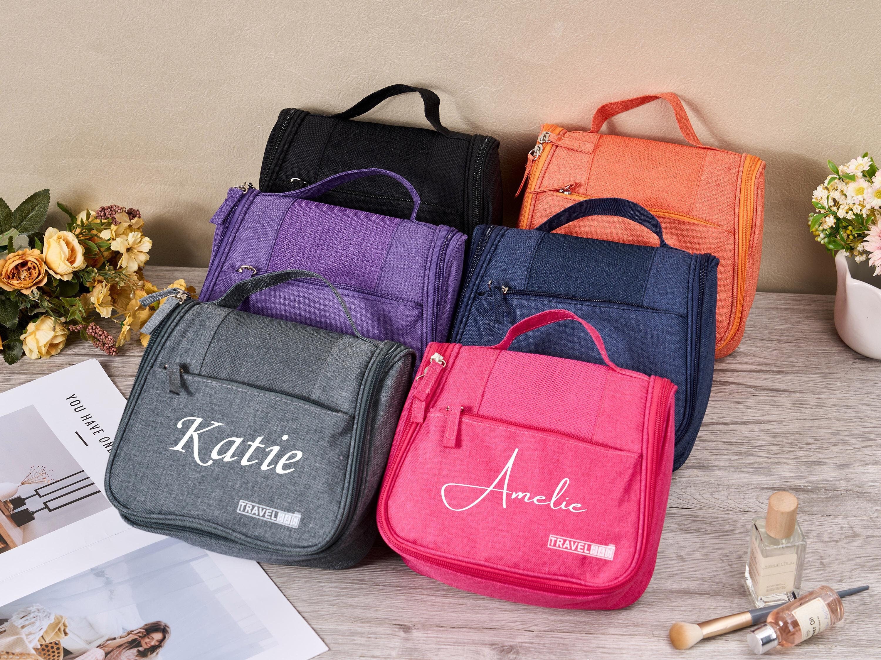 Personalized Travel Toiletry Bag – Custom Makeup Organizer, Hangable Wash Bag, Multi-Function Cosmetic Bag, Perfect Gift for Her