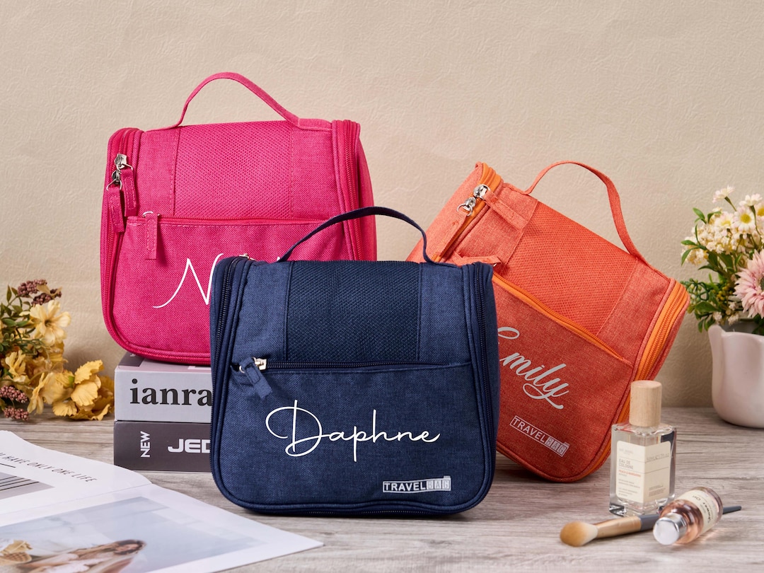 Personalised Hanging Wash Bag,custom Makeup Bag,foldable Make up — free download