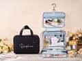 Custom Expandable and Foldable Toiletry Bag,Hanging Makeup Bag,Travel Toiletry Bag,Monogrammed Makeup Bag,Bridal Shower GiftAnniversary Gift product logo