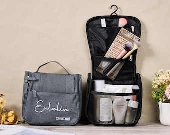 Personalised Travel Bag,Make Up Organizer,Customized Hangable Toiletry Bag,Multi-function Wash Bag,Cosmetics Organiser,Gift For Her