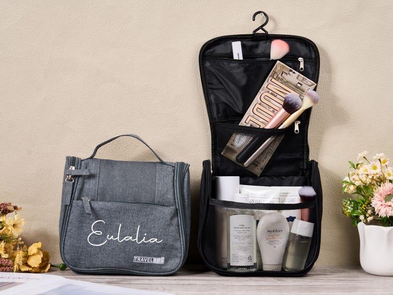 Personalised Hanging Wash Bag,custom Makeup Bag,foldable Make up — free download