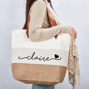 Personalisierte Brautjungfer Taschen, Benutzerdefinierte Sackleinen Strand Taschen, Brautgeschenk Tasche, Hochzeit Willkommen Tasche, Pool Tasche, Braut Party Tasche, Junggesellinnenabschied Geschenke