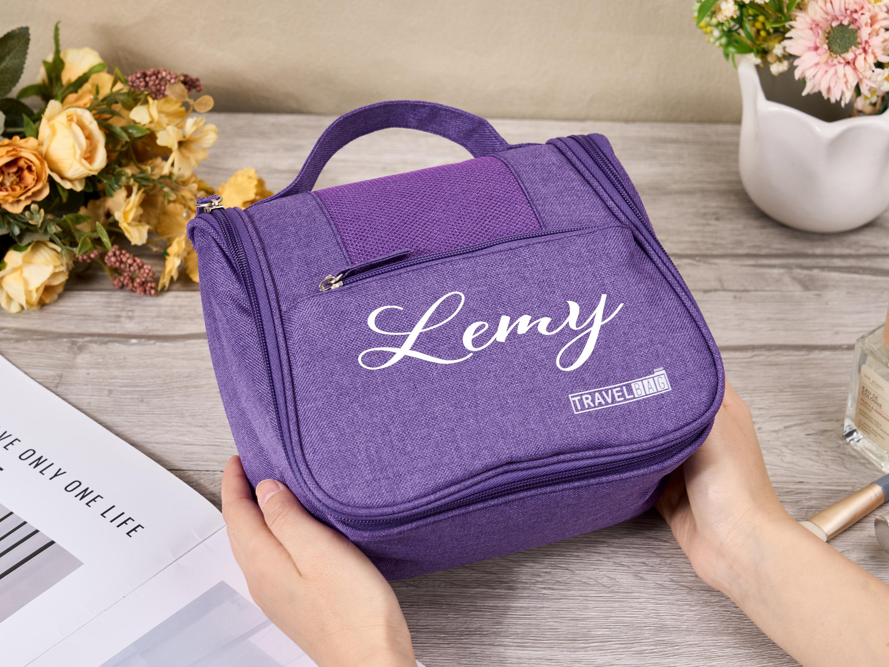 Personalized Travel Toiletry Bag – Custom Makeup Organizer, Hangable Wash Bag, Multi-Function Cosmetic Bag, Perfect Gift for Her