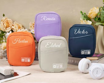 Custom Case for Electronic Cords,Cord Storage Bag,Bag for Chargers,Electronic Organizer Bag,Portable Storage,Travel Gifts,Christmas Gifts