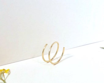 Wrap Ring/ spiral ring/ gold stacking ring/ whimsical ring/ minimalist jewelry/ simple gold band/ delicate gold ring/ silver/ rose gold