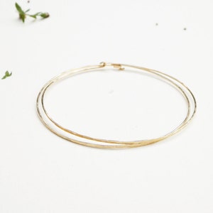 Minimal Bangle Bracelets/ thin gold bracelet/ minimalist jewelry/ rustic gold bangle/ dainty delicate everyday jewelry/ simple jewelry/ boho