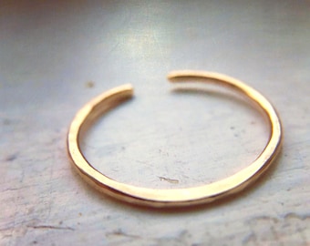 Delicate Gold Adjustable Stacking Ring/ thin gold ring/ silver ring/ pink rose gold ring/ gift for her/ minimalist ring/ bridesmaid ring