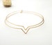 Chevron Bracelets/ Gold Geometric Bangles/ Delicate Stacking Bracelets/ arrow bracelets/ minimalist jewelry/ gift for her/ bridesmaid gift 