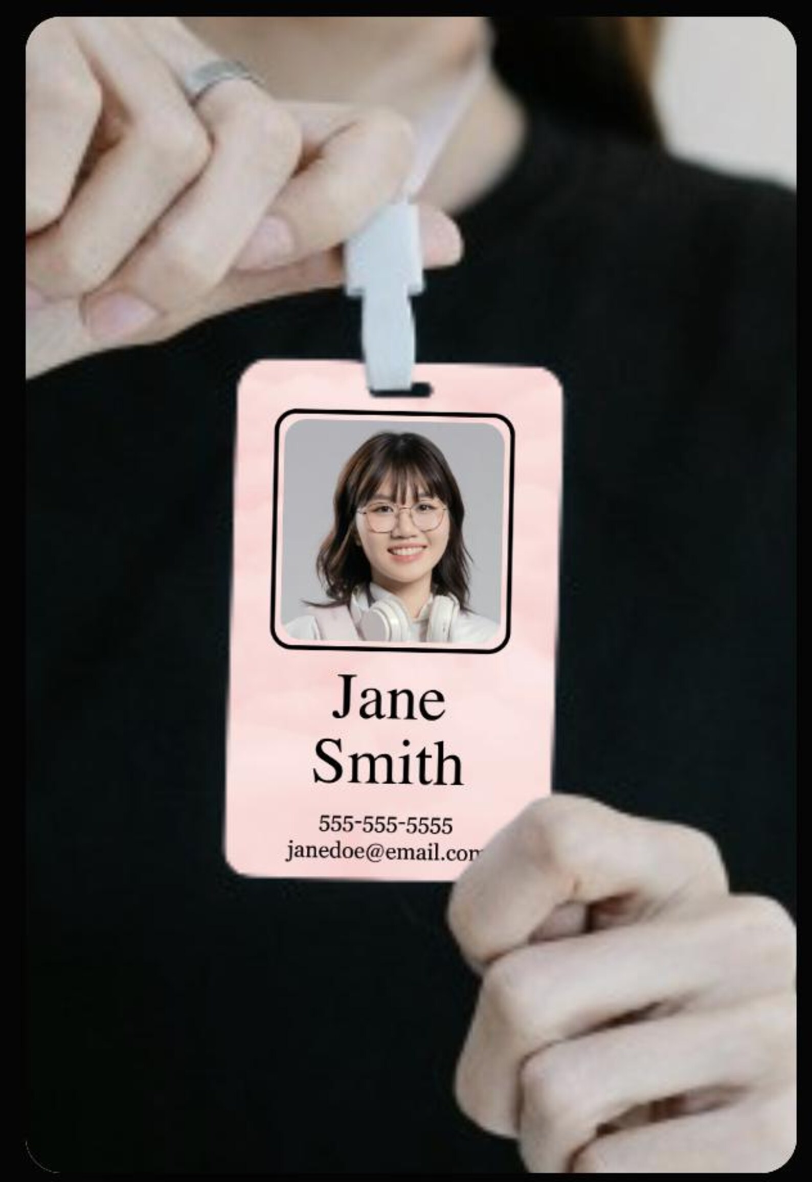 Employee Badge (id) - Can Change Images and Text - Personalize an ...