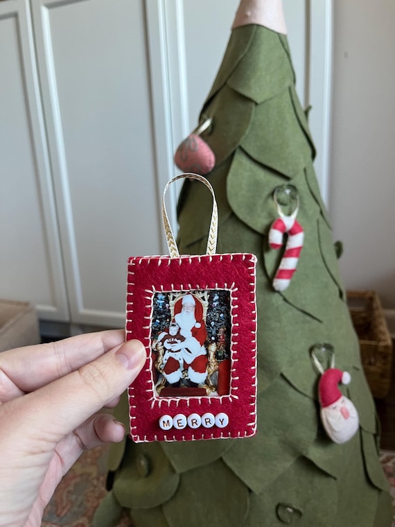 Polaroid Frame Felt Ornament Template