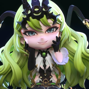 Möbius Honkai Einschlag Figur Harz Modell Statue Geschenk für Fans Custom Sammler Dekor für Anime Liebhaber Garage Kit Harz Statue Möbius