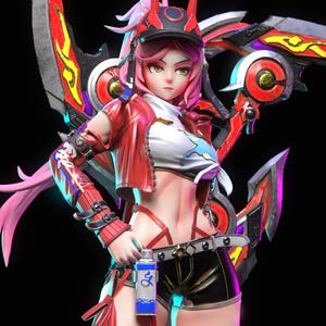 Rappa Honkai Star Rail Figure Resin Model Statue Gift for Fans Custom Collectible Decor for Anime Lovers Garage Kit Resin Statue Model
