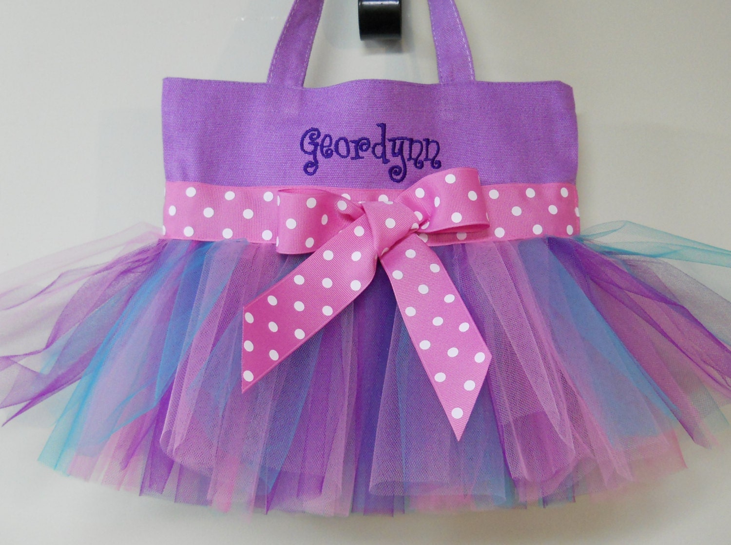 purple ballet bag