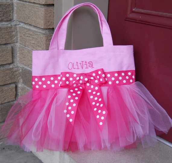 embroidered ballet bag