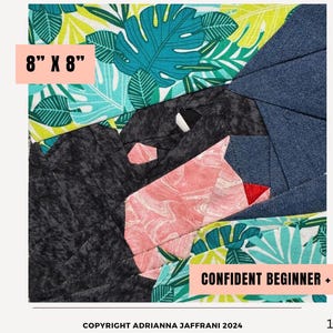 Moo Deng Biting Foundation Paper Piecing Pattern