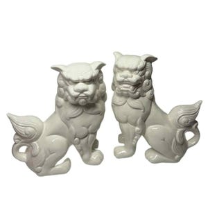 Stunning Vintage Ceramic Foo Dogs
