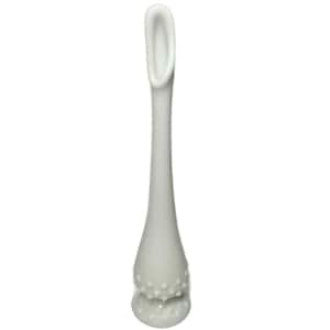 Vintage Milk Glass Hobnail Swung Vase - 10&quot; Tall