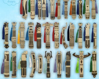 Star Wars Lightsaber Bookmarks