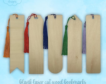 Blank Bookmarks With Tassels– Bulk, Sold Individually | DIY Bookmark Blanks for Crafts, Events & Gifts