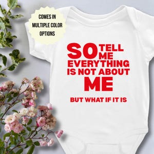 Swiftie-babyromper: grappige &#39;Vertel me alles&#39;-outfit