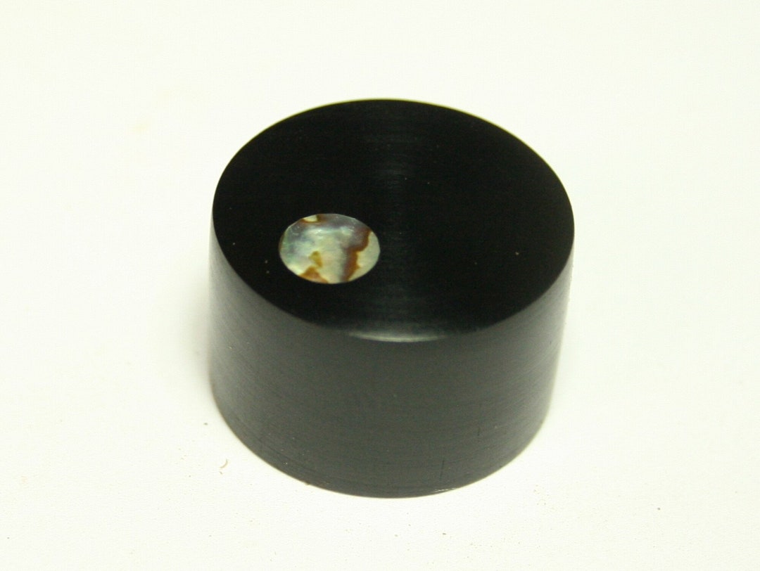 Ebony Guitar Knob With Abalone Dot Indicator 7/8 Dia X 5/8h Etsy