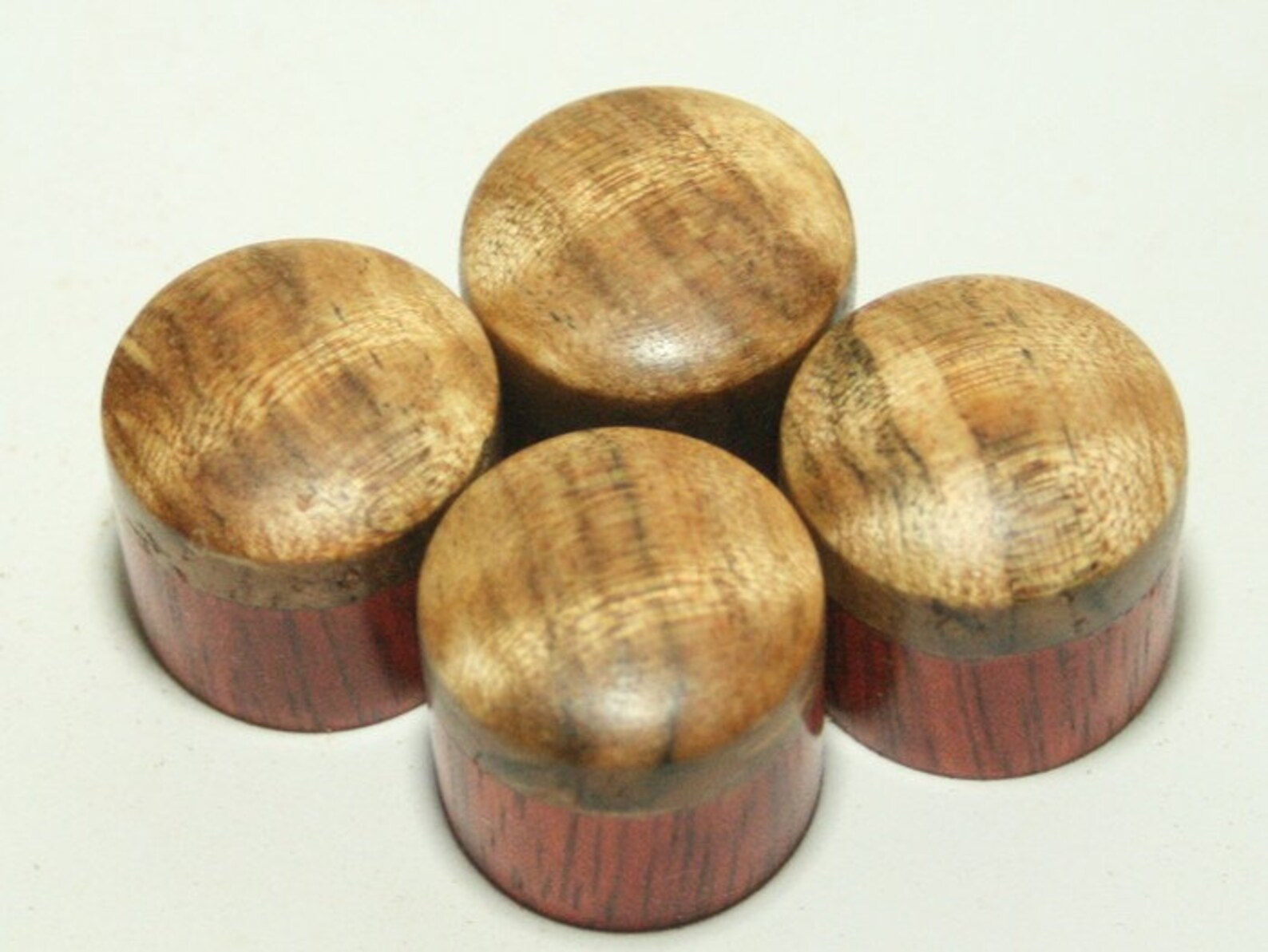 Set of 4 Bloodwood Guitar Knobs With Spalted Maple Cap 13/16 Etsy