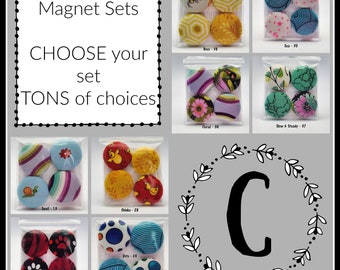 Beautiful Heavy Duty Fabric Covered Magnet Sets