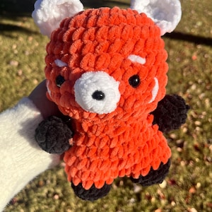 Red Panda Crochet Plushie, Handmade Amigurumi
