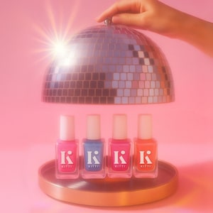 Glow Party Collection- Kitti Nails - Australian Handmade Non-Toxic Nail Polish - Iridescent Super Shimmer Nail Varnish
