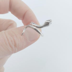 Sterling Silber Schlangenring, Altgriechische Sammlung, Frauen-Statement-Ring