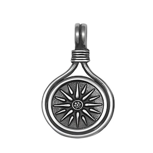 Vergina Star Pendant, Silver Macedonian Star, Ancient Greek Design, Alexander the Great, Star of Macedonia