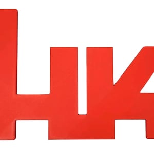 May include: Red plastic letters spelling out the word "HK".