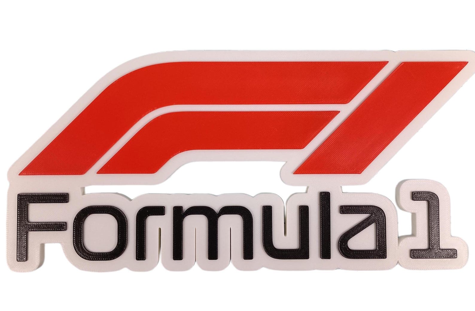 Formula 1 Racing Logo Sign – 3D Printed Wall Decor With Hanger Holes ...